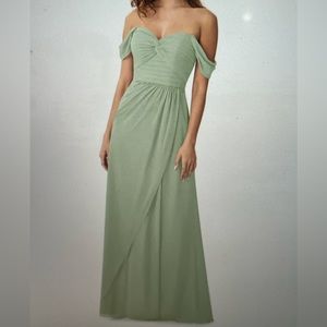 Azazie Millie in Dusty Sage